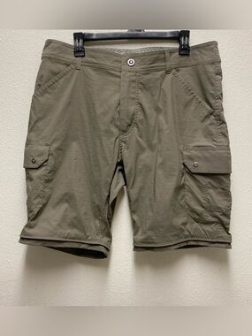 Kuhl 5138 Renegade Convertible Cargo Zip-Off Hiking Shorts Olive Men’s 36x32